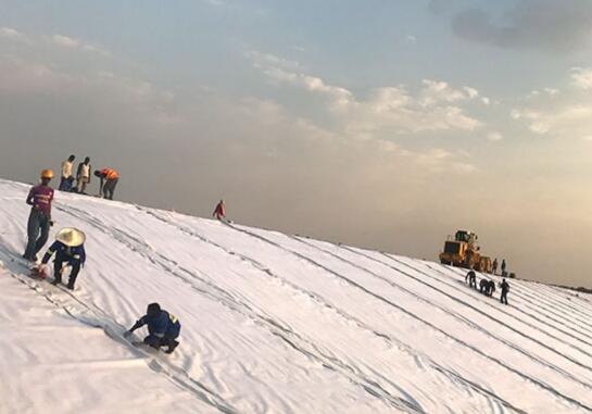 边坡治理中的关键--HDPE国内精品久久久久久久影视麻豆膜铺设优化